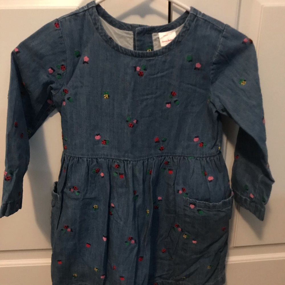 Hanna Andersson Denim Dress (size 110) Age 5